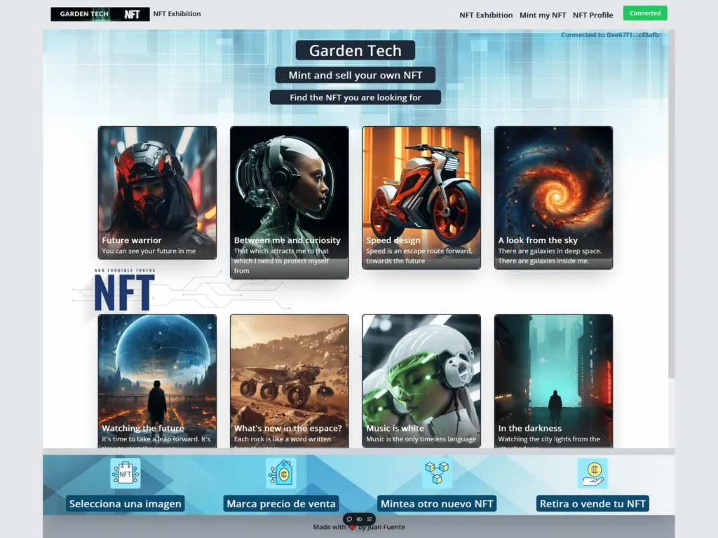 Dashboard_Dapp_blockchain_para_minteo_y_venta_de_NFTs