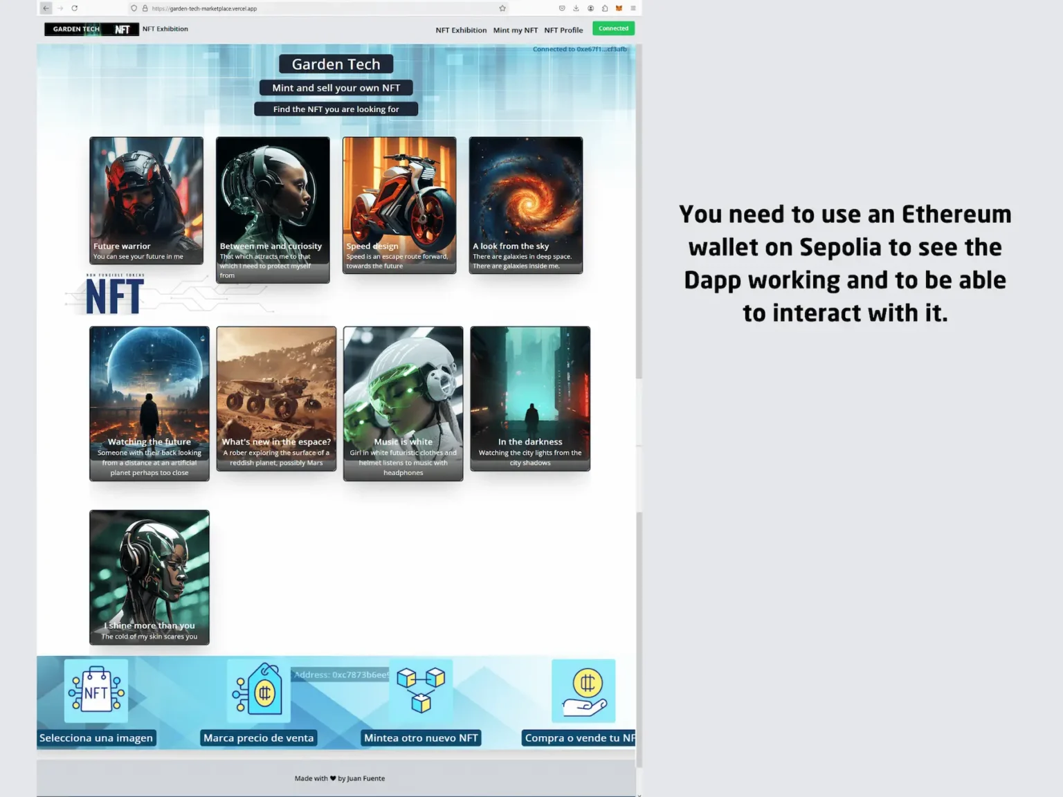 Dashboard2_Dapp_blockchain_para_minteo_y_venta_de_NFTs