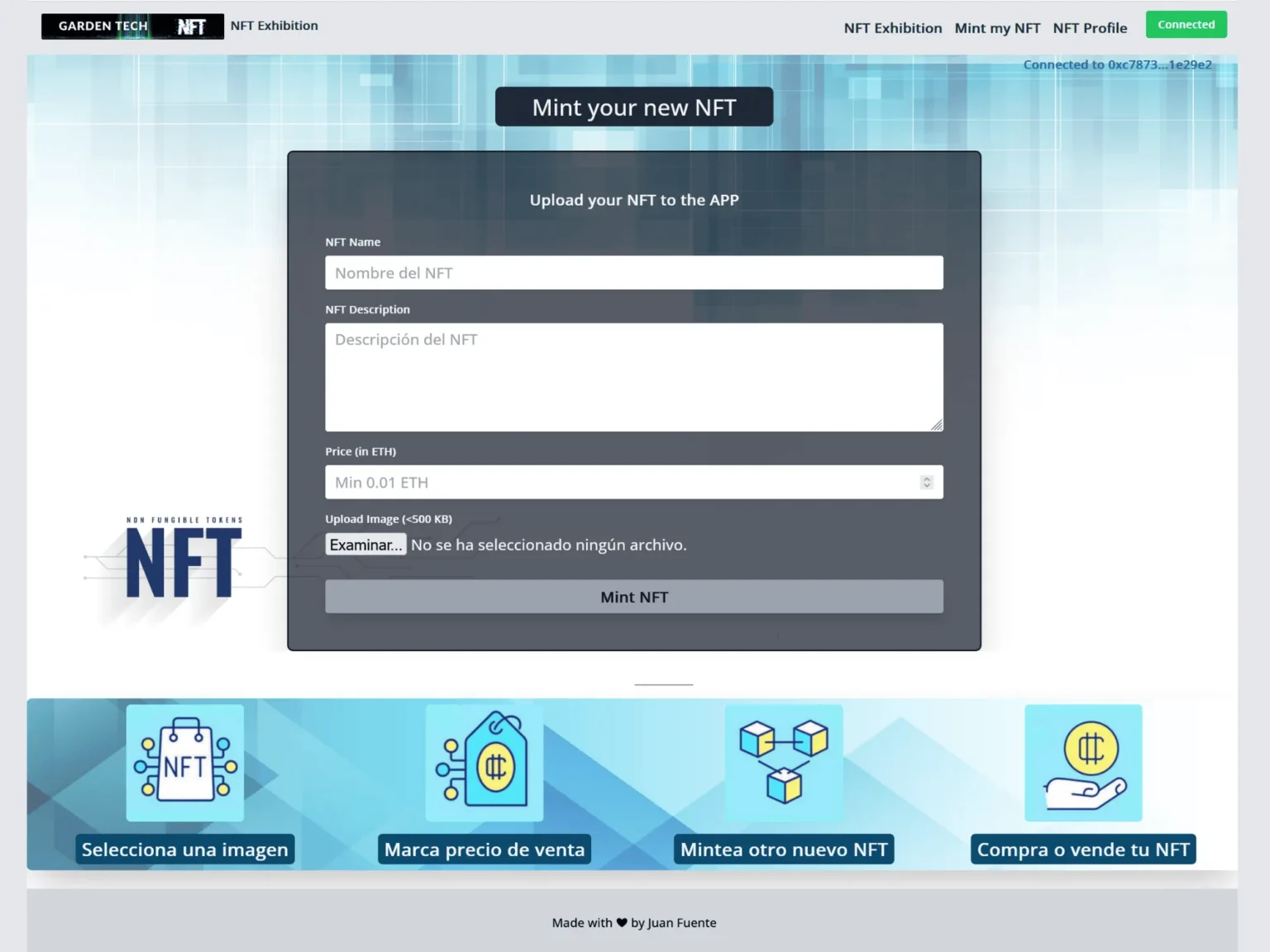 Formulario_nuevo_NFT_en__Dapp_blockchain_para_minteo_y_venta_de_NFTs