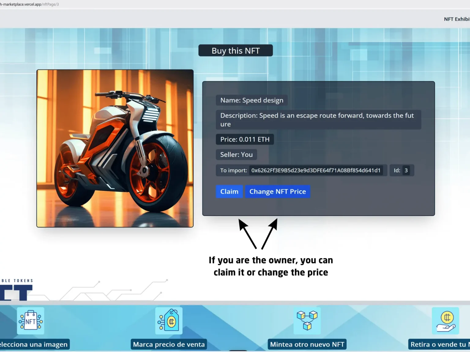 Retirar_NFT_en__Dapp_blockchain_para_minteo_y_venta_de_NFTs