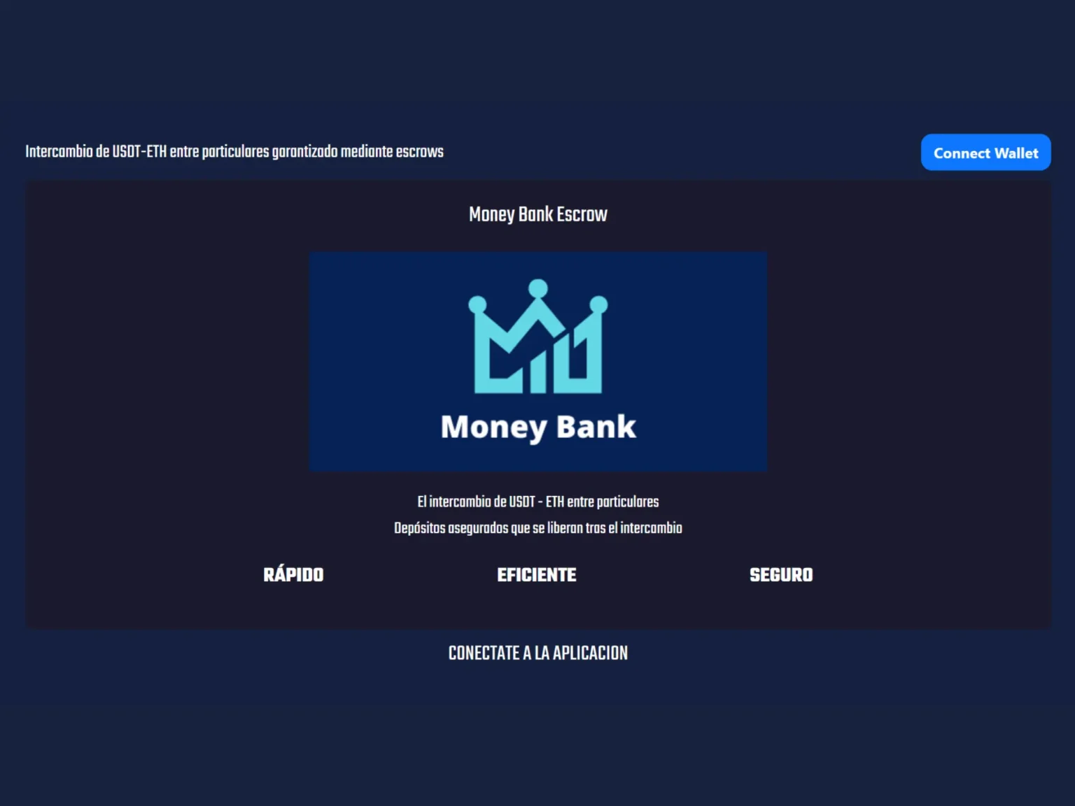 Imagen de una Dapp para intercambio de monedas MoneyBankEscrowImage (1)